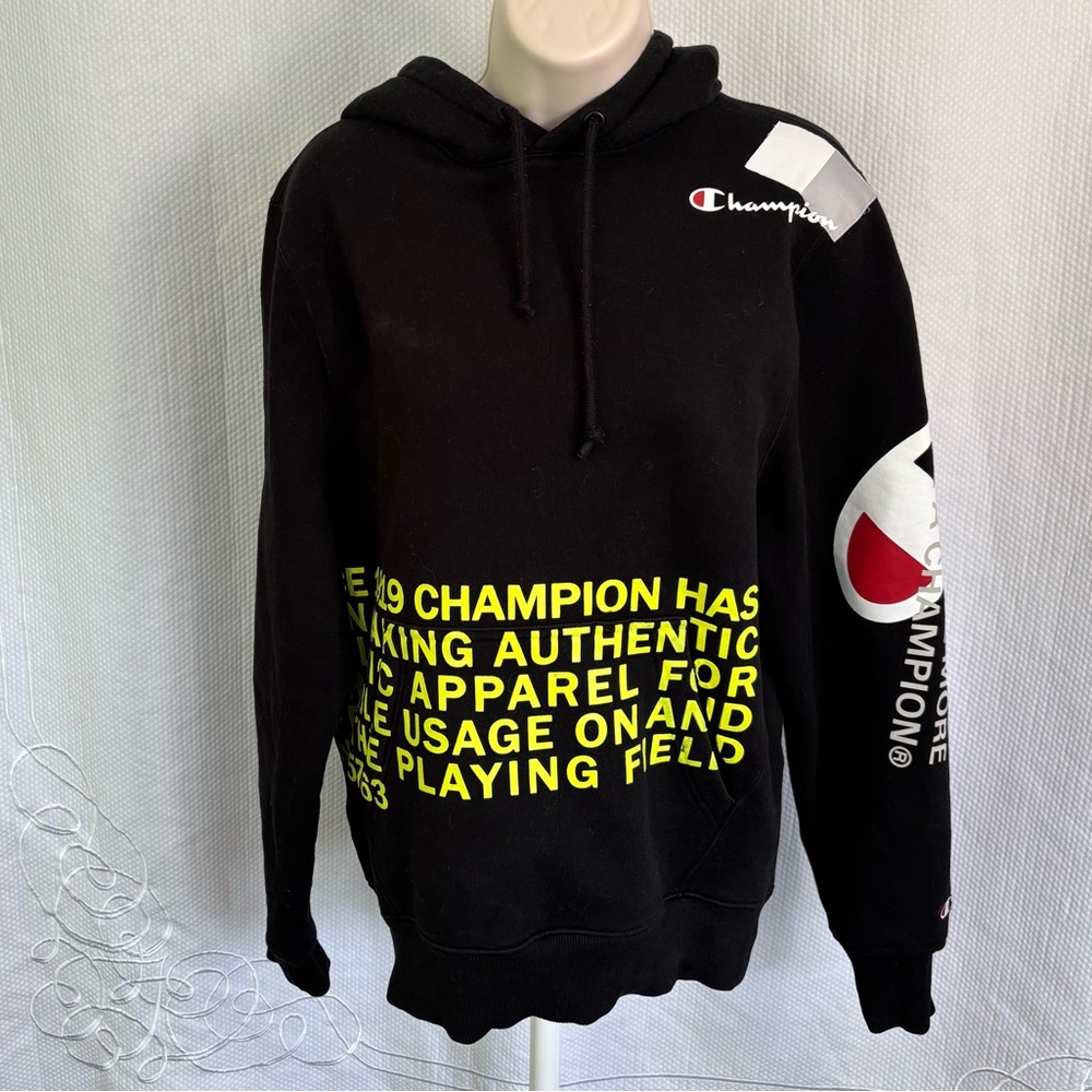 Champion Black Hoodie It takes a little more to make a champion